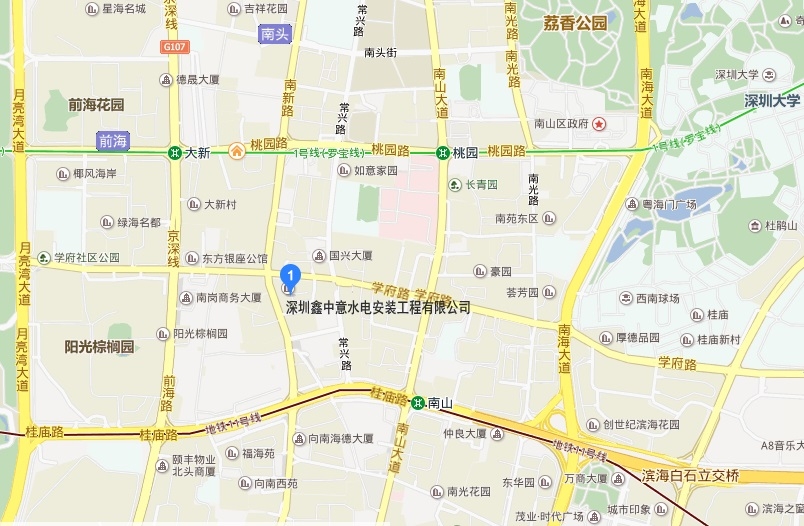 深圳鑫中(zhōng)意水電(diàn)安(ān)裝(zhuāng)工(gōng)程有(yǒu)限公(gōng)司 地圖